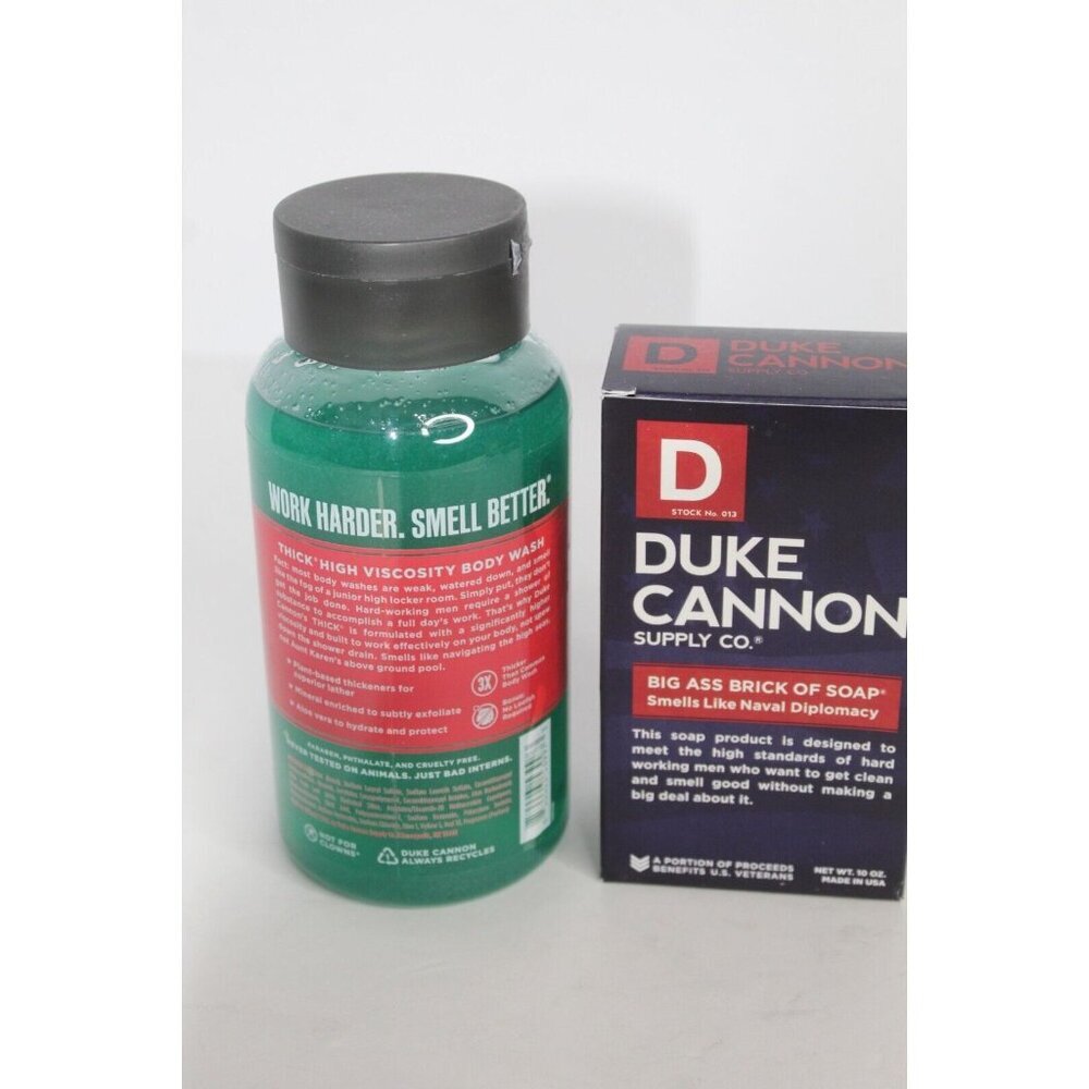 Duke Cannon Naval Diplomacy High Viscosity Body Wash and Big Ass Brick of Soap - Picture 2 of 5